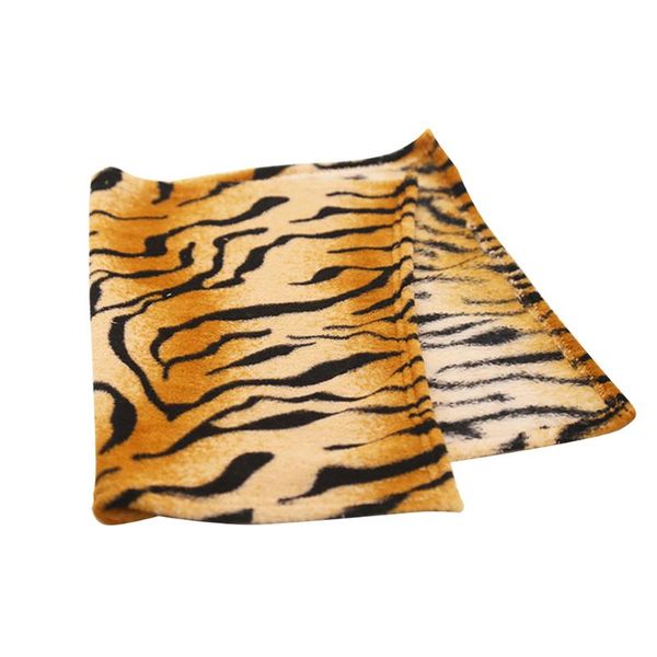 

kennels & pens 1pcs pet warm blanket dog cat flannel tiger pattern sleeping sleep for winter autumn