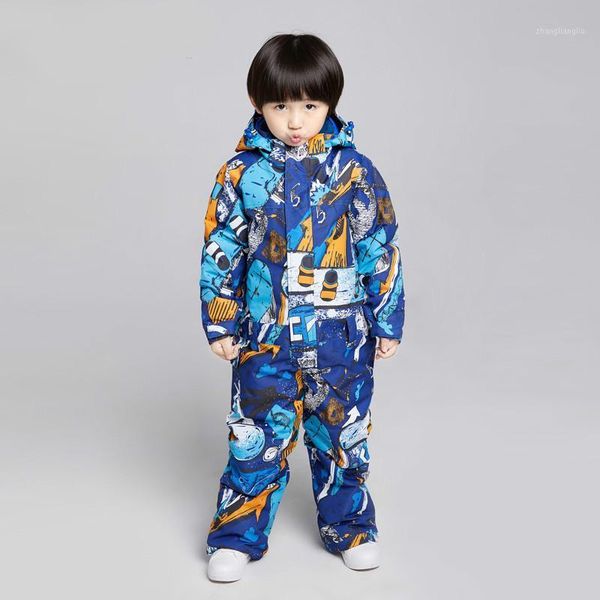 

skiing suits winter kids ski suit waterproof snow set girls and boys jumpsuit snowboarding for child1