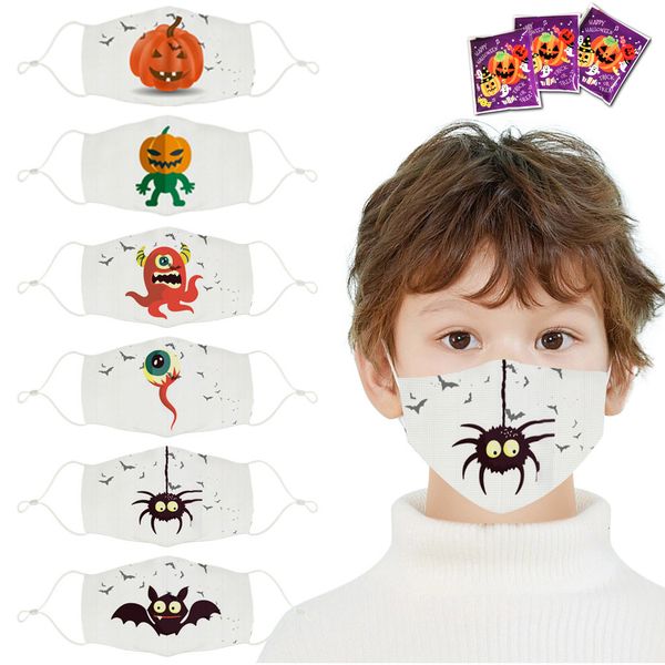 

kids for children fashion mask design halloween 3d printing anti-dust breathable washable adjustable face