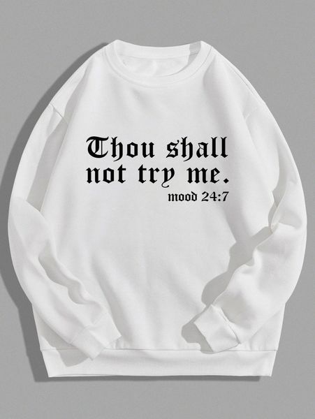 

men slogan graphic sweatshirt o3ca#, Black