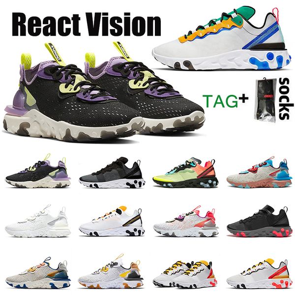 

with socks nik epic react vision element 55 87 undercover anthracite men women running shoes black iridescent sneakers trainers sports shoes
