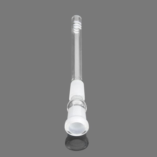 Difusor de vidro do downstista de vidro 14mm a 18mm masculino fêmea articulação de vidros para baixo adaptador de haste para silicone Bang Banger Burner Pipe
