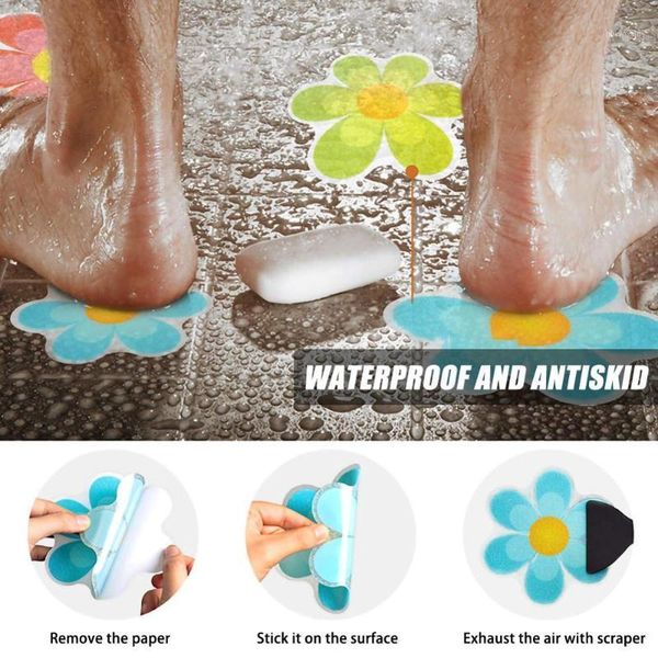

new anti slip bathroom sticker cartoon bathtub sticker bath floor strips bathroom tape decals non slip wall for surfaces1