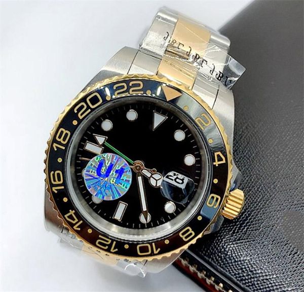 

u1 grade aaa+ watch ceramic bezel 2813 automatic movement mechanical stainless steel watch master men fashion watches wristwatches super lum, Slivery;brown