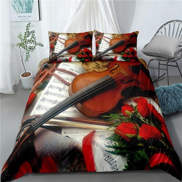 

bedding sets musical violin two- and three-piece set1