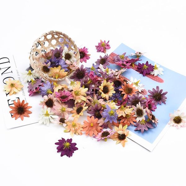 

30 50 100 decorative flowers mini sunflower stamen christmas decorations for home diy gifts candy box artificial flowers jlltzg