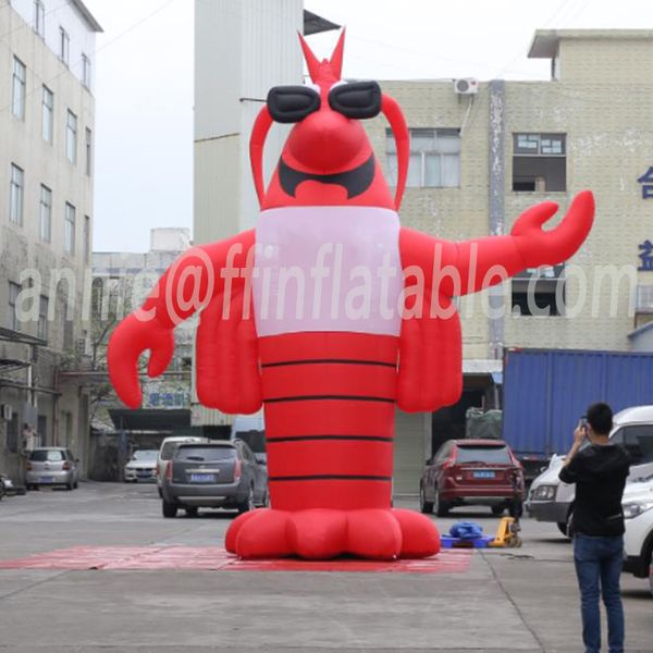 

15ft custom made advertising inflatable crawfish red crawfish inflatable lobster cartoon 4.5m inflatable shrimp for advertising