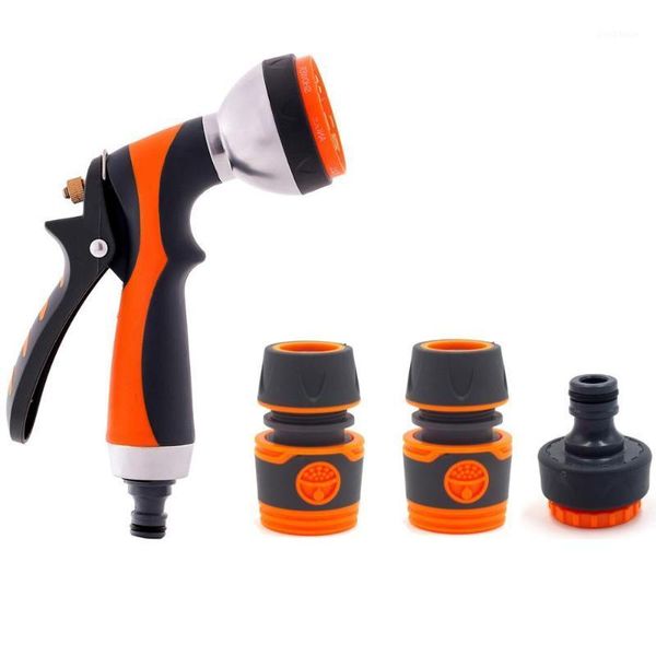 

metal 7 pattern garden water gun set for lawn garden sprayer rubber gun grips1