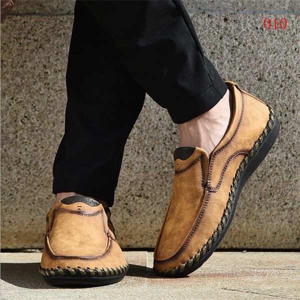 

this year's fashion autumn new color casual shoes middle cut simple handmade shoes cross-border large size fashion tooling shoes, Black
