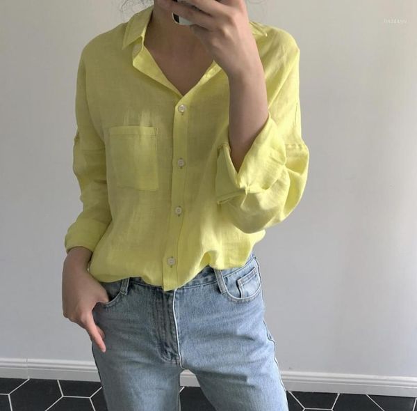 

woman linen new material shirt1, White;black