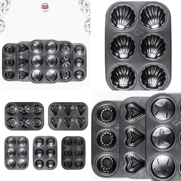

carbon steel baking tray 6 holes position shell moulds five pointed star modeling molds new arrival 5 2am l1
