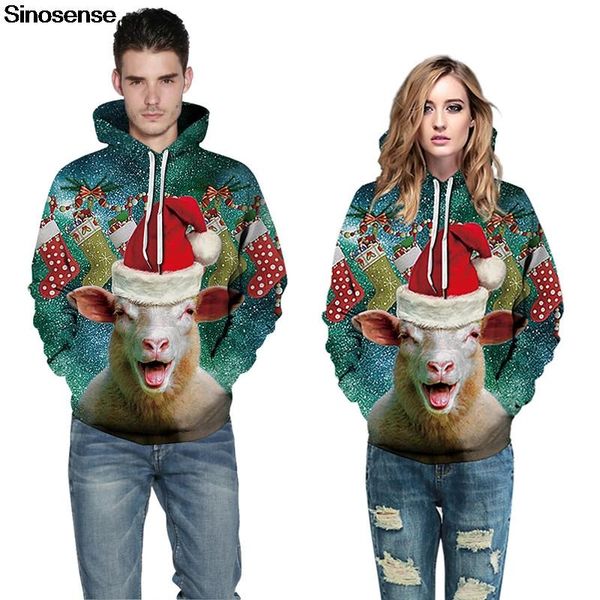 

3d funny ugly christmas sweater men women graphic xmas hoodie sweatshirt pullover novetly autumn winter christmas jumper 3xl, White;black