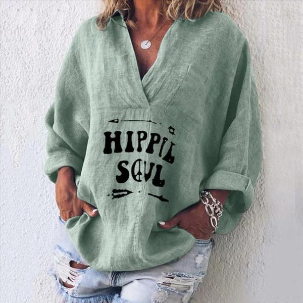 

плюс размер 5xl женские футболки v шеи с длинным рукавом хлопчатобумажные льняные кафтанские дамы мешковатая футболка femme tops свободная б, White