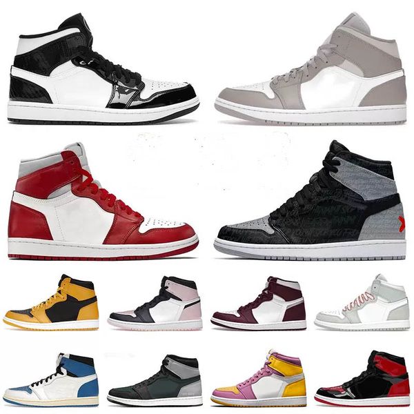 

mens basketball shoes 1 1s fragment jumpman rebellionaire fragment igloo bubble gum carbon dark marina blue men women trainers sneakers 36-4