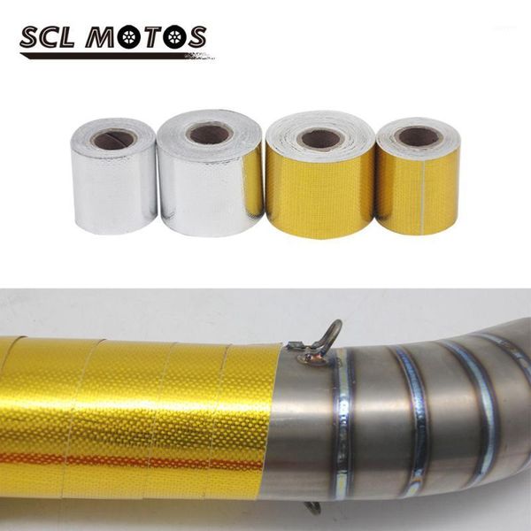 

scl motos 1roll 5m 10m 15m fire-retardant belt motorcycle link pipe thermal insulation band exhaust heat wrap heat shield tap1