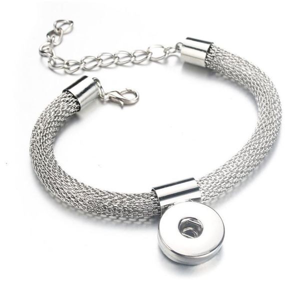 

adjustable snap button bracelet metal european & american charms bracelet for women 18mm snap button jewelr bbyels, Golden;silver