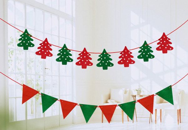 Рождественский висит Флаг Санта-Клаус Флаги Рождественские Настенные Украшения Украшения Отель Бар Рынок Супермаркет Сцена Сцена Оптом