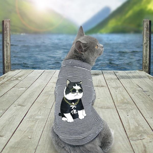 

cute dog clothes for small dogs cats pug french bulldog chihuahua cotton pet clothes puppy shirt summer dog vest t-shir bbyzya