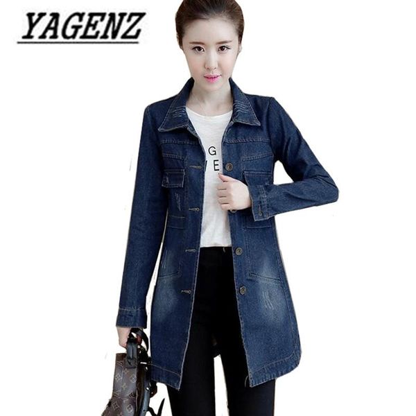 

oversized 2020 new women's denim jacket basic coats slim long-sleeved jeans jackets casual single-breasted denim female 5xl, Black;brown