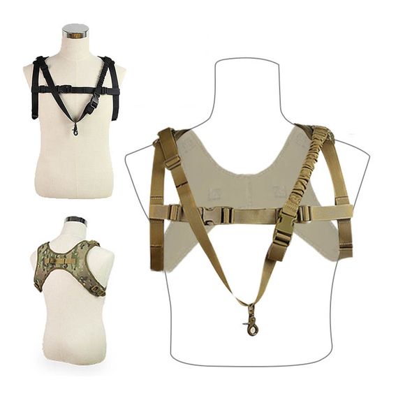 Спорт на открытом воздухе One Point Sling Vest Тактический нагрудный ремень Airsoft Gear Camouflage Combat Assault Многофункциональная винтовка Gun Rope NO06-021