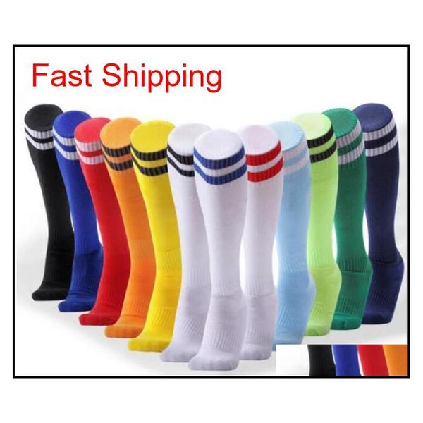 

2020 men long sports socks breathable outdoor soccer socks male solid thick man basketball socks profession designer soccer wear a0003 w87h, Black