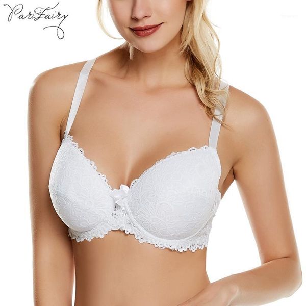 

parifairy french style bra deep v lace girl's bh underwired thin cup women underwear adjustable lingerie soft cotton bras1, Red;black