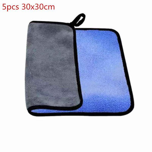 

5 pcs 600gsm car wash microfiber towels super thick plush cloth for washing cleaning drying absorb wax polishing car accessories h jllbdm