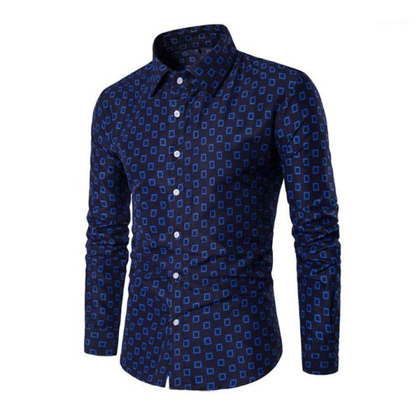 

men's casual shirt men formal camisa masculina floral new autumn men's slim long sleeve shirt local print casual blouse g41, White;black