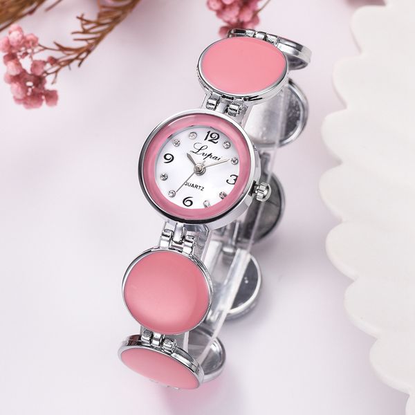 

wholesale 30pcs mixed color fashion 18mm x 9mm 34g quartz ladies watch women's children's students watches casual wristwatches ch0, Slivery;brown