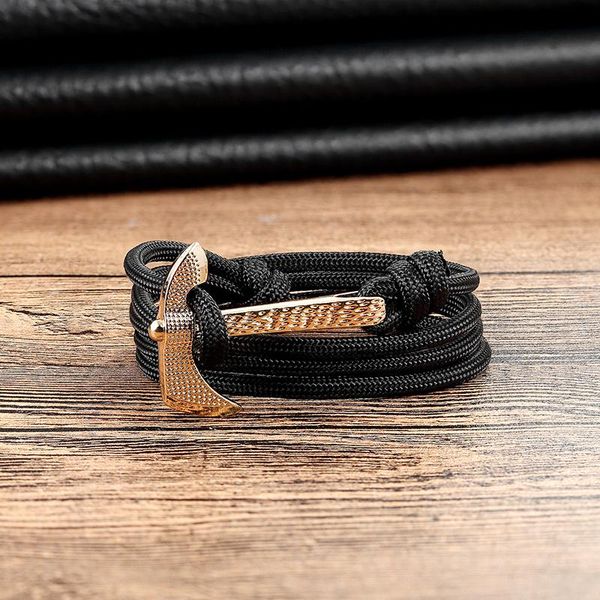 

livvy new alloy ax bracelet multi-layer nylon rope men and women bracelet friendship bracelet high-quality men's jewelry gifts sqczxe