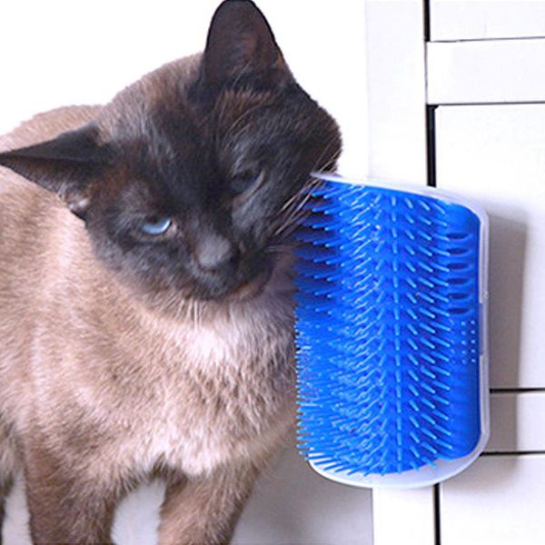 

cat toys pet comb brush massage device self groomer dog hair removal