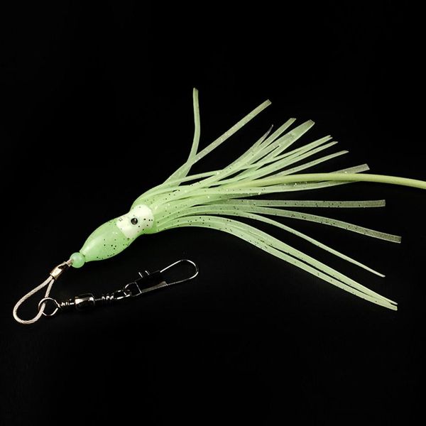 

1pcs 5 hooks with squid skirts inchiku jig assist hook ocs jigs assist hook luminous squid jig hook suitable for inchiku jlliok