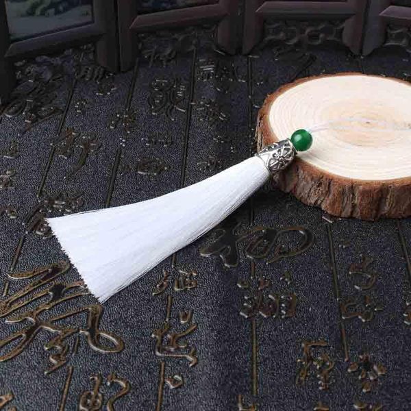 

12pcs lot jade alloycap bead tassel silk fringe bangs flower tassel decorative garment for curtains home decoration accessories h qylxpm