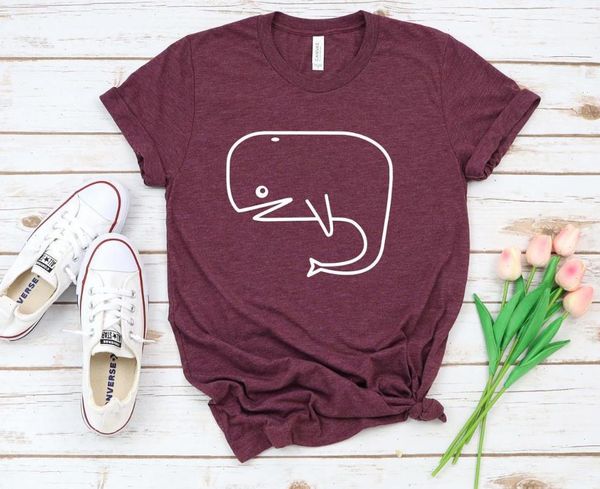 

save the whales cute print women tshirt cotton funny t shirt gift for lady yong girl street tee a 1055, White