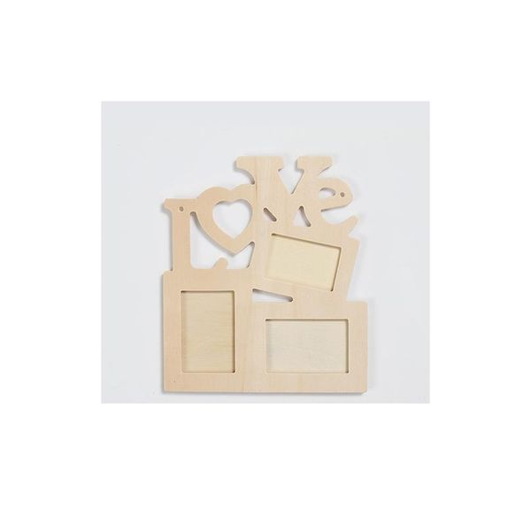 

21.5x19.5cm wooden diy p frame hollow love letter family p picture holder storage p frames for pict bbycfi