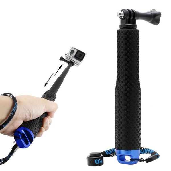 

selfie monopods extendable mini stick waterproof blue monopod for hero 4/3/3+