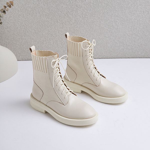 

for 2021 upper women crocheted shoes elastic women's boots 5b1u, Black