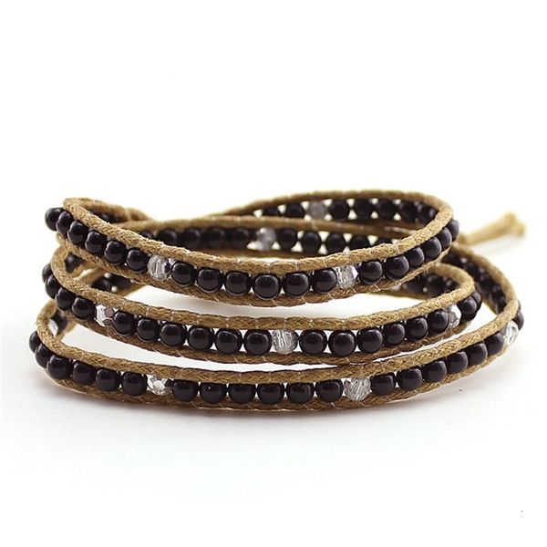 

jeseny bracelet multilayer boho agateturquoise beads turquoise bangles leather jewelry bracelets for women men zn