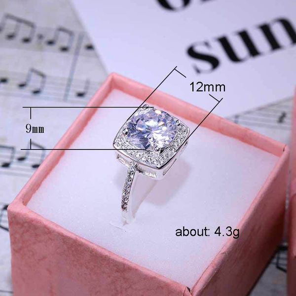 

three stone rings accessories shine creative zircon women's ring hand ornaments eight heart eight arrow zircon ring wholesale, Golden;silver
