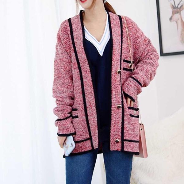 

autumn and winter new knitted cardigan women coat women sweaters1, White