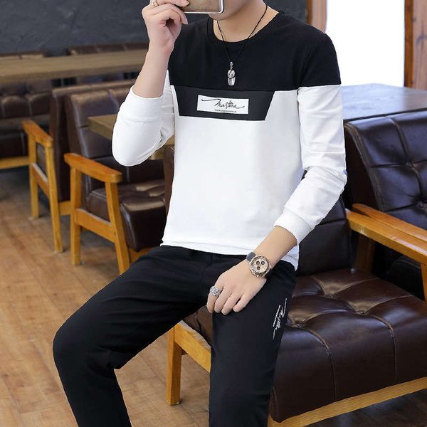 

sportswear leisure suit 2020 new men's wear with handsome trend youth spring clothes, Gray