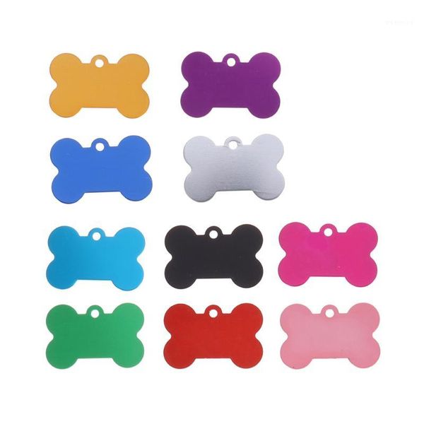

20pcs 38mm pet id tag bone shape double sided dog cat pet name phone number id tag1