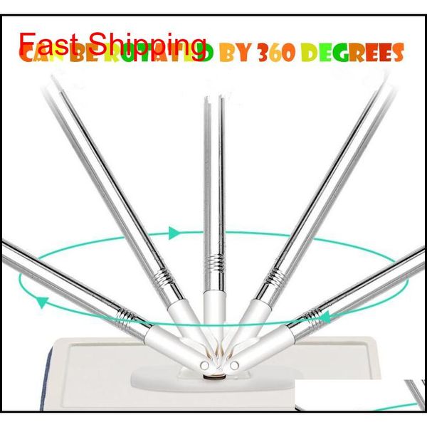 

new floor mop set matic mop and bucket avoid hand washing microfiber cleaning cloth flat squeeze magic wood qylkbp toys2010