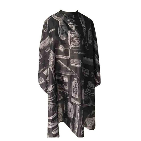 

2020 new haircut hairdressing barber cloth waterproof anti-static printed haircut cloth hair beauty cape qylray lipper