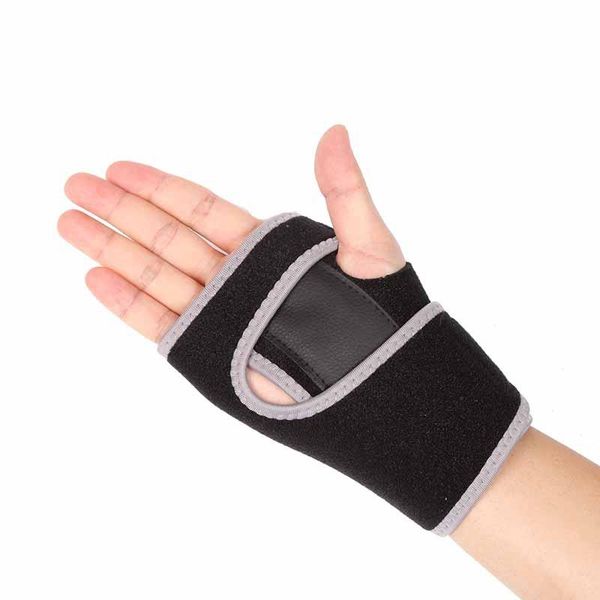 

wrist support useful splint sprains arthritis band belt carpal tunnel hand sport safety brace solid black, Black;red