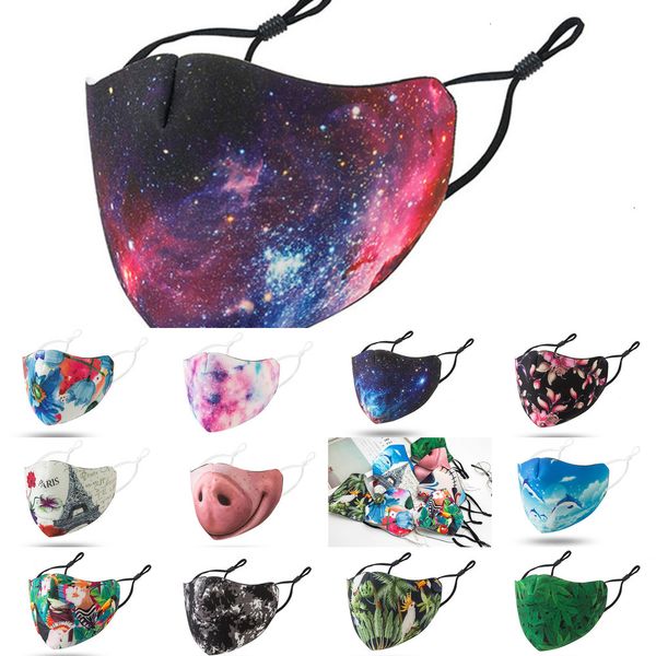 

50pcs designer fashion face black masks dustproof breathable reusable adjustable ear buckle mask 4 nz15u