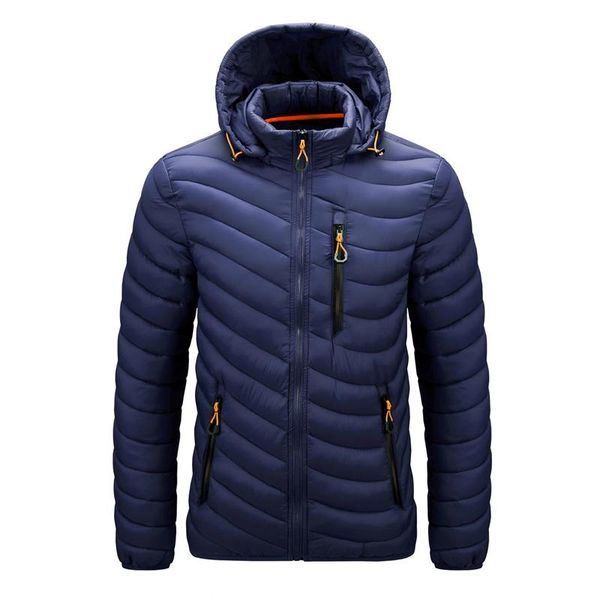 

mens 2020 autumn winter new casual thick waterproof jacket parkas coat men outwear fashion windproof hooded parkas jackets men, Black