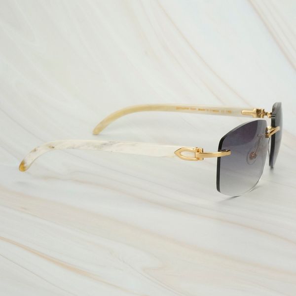 

vintage white buffalo horn frames for men carter decoration big fro female sunglasses k2le, White;black