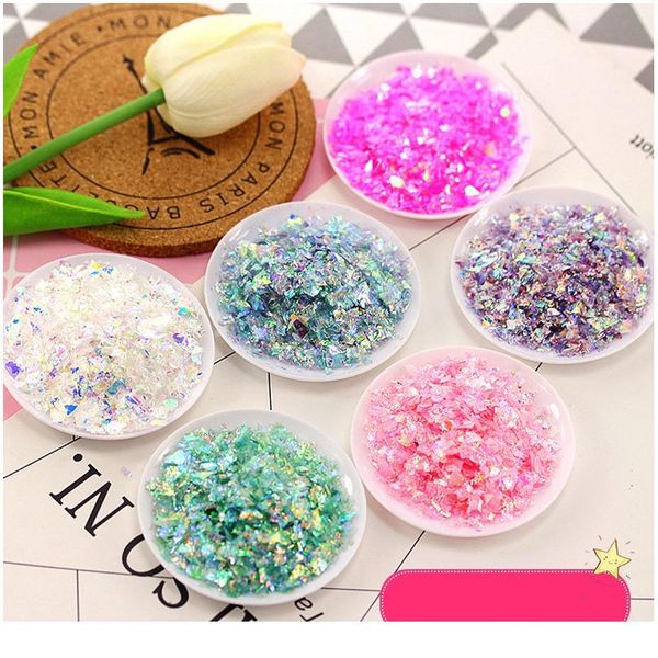 

20g/bag glitter sequin plastic irregular shape colorful loose sequins for crafts diy manicure flakes nail art decor sqcixs