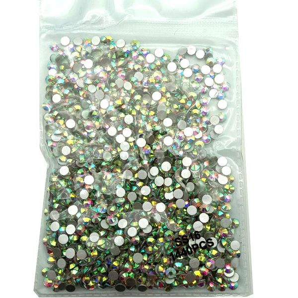 

nail art decorations ss3-ss50 mix rhinestones nails design glass flat crystals ab for accessories, Silver;gold